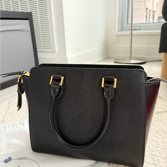 Prada Black Saffiano Leather Satchel - Picture 7 of 11